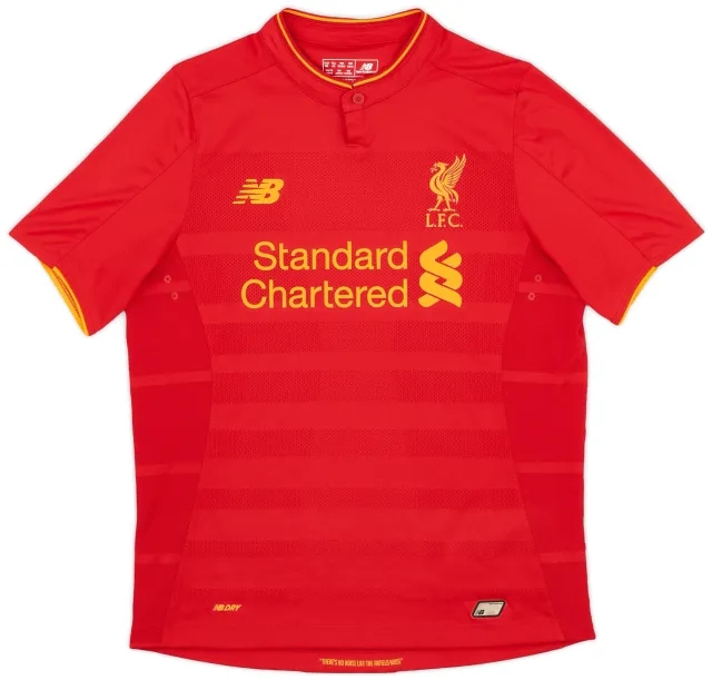 NewBalance 2016-17 Liverpool Home Shirt - 9/10 - (XL.Boys)