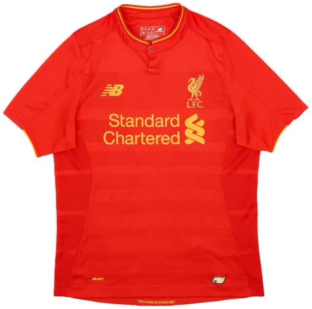 NewBalance 2016-17 Liverpool Home Shirt - 9/10 - (XL.Boys)