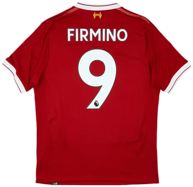 NewBalance 2017-18 Liverpool 125 Years Home Shirt Firmino #9 - 7/10 - (S)