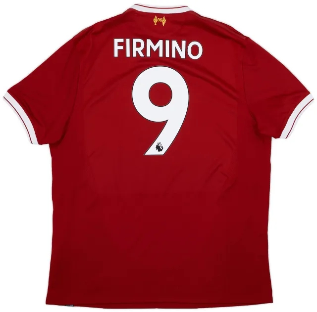 NewBalance 2017-18 Liverpool 125 Years Home Shirt Firmino #9 - 7/10 - (XL)