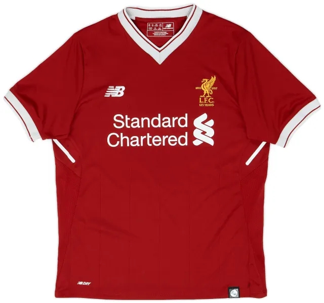 NewBalance 2017-18 Liverpool 125 Years Home Shirt - 8/10 - (L.Boys)