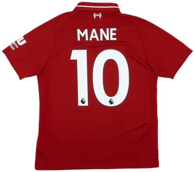 NewBalance 2018-19 Liverpool Home Shirt Mane #10 - 7/10 - (S)