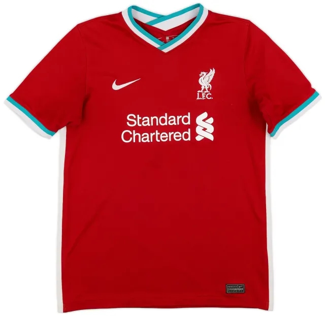 Nike 2020-21 Liverpool Home Shirt - 6/10 - (XL.Boys)