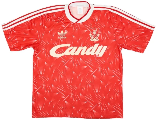 adidas 1989-91 Liverpool Home Shirt - 7/10 - (M)
