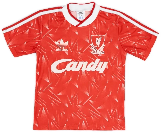 adidas 1989-91 Liverpool Home Shirt - 8/10 - (XS.Boys)