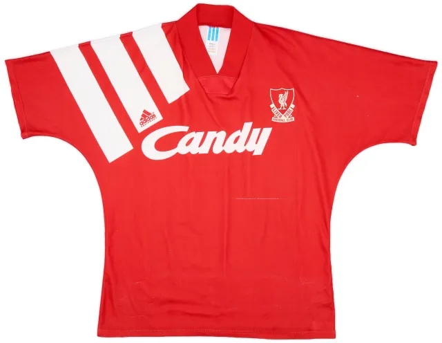 adidas 1991-92 Liverpool Home Shirt - 6/10 - (L/XL)