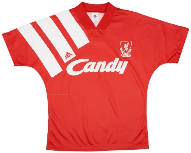 adidas 1991-92 Liverpool Home Shirt - 8/10 - (M)