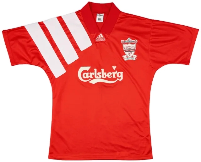 adidas 1992-93 Liverpool Centenary Home Shirt - 7/10 - (M)