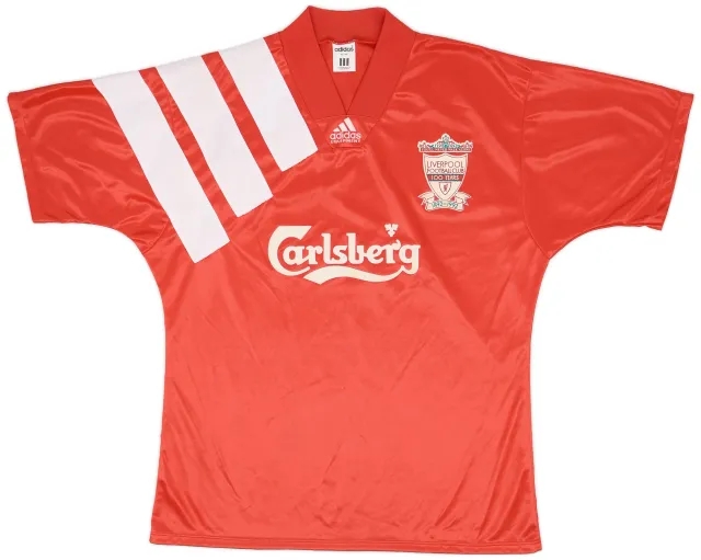 adidas 1992-93 Liverpool Centenary Home Shirt - 6/10 - (L)