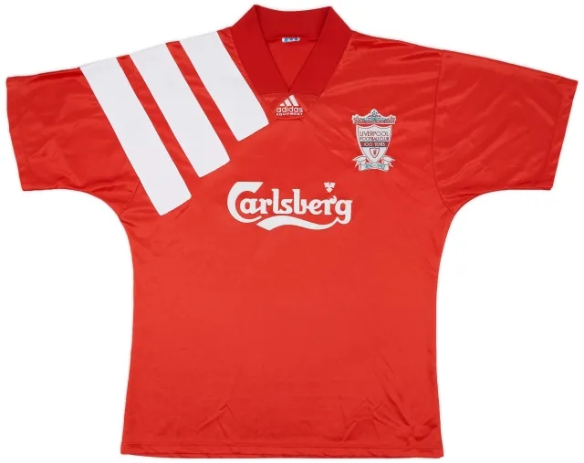 adidas 1992-93 Liverpool Centenary Home Shirt - 8/10 - (XL)