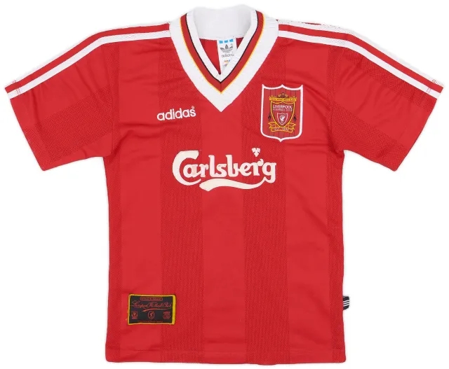adidas 1995-96 Liverpool Home Shirt - 6/10 - (XS.Boys)