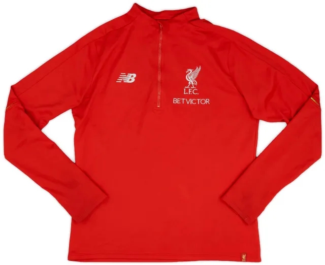 2016-17 Liverpool New Balance 1/4 Zip Training Top - 9/10 - (L)