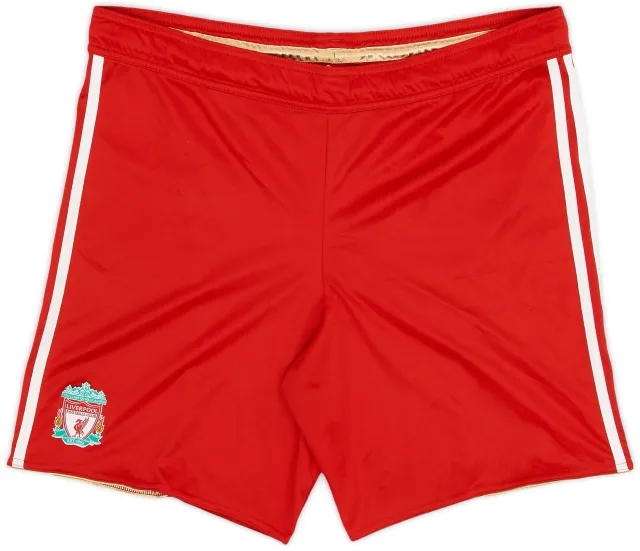 adidas 2010-12 Liverpool Home Shorts - 7/10 - (M)
