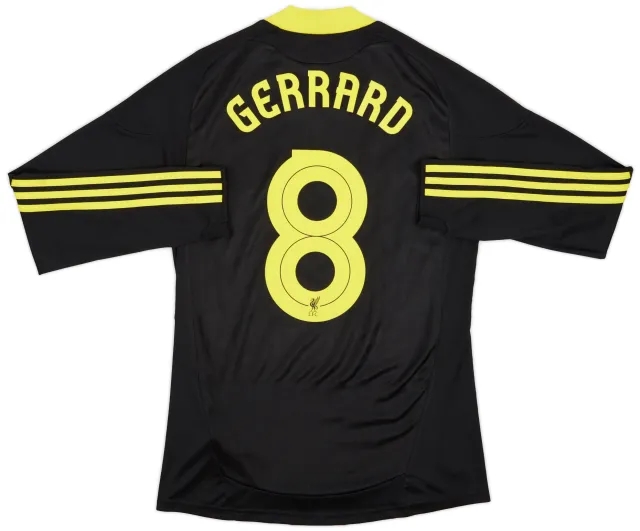 adidas 2010-11 Liverpool Third L/S Shirt Gerrard #8 - 5/10 - (S)