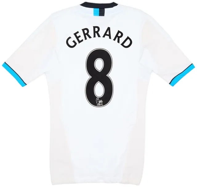 adidas 2011-12 Liverpool TechFit Player Issue Third Shirt Gerrard #8 - 7/10 - (L)