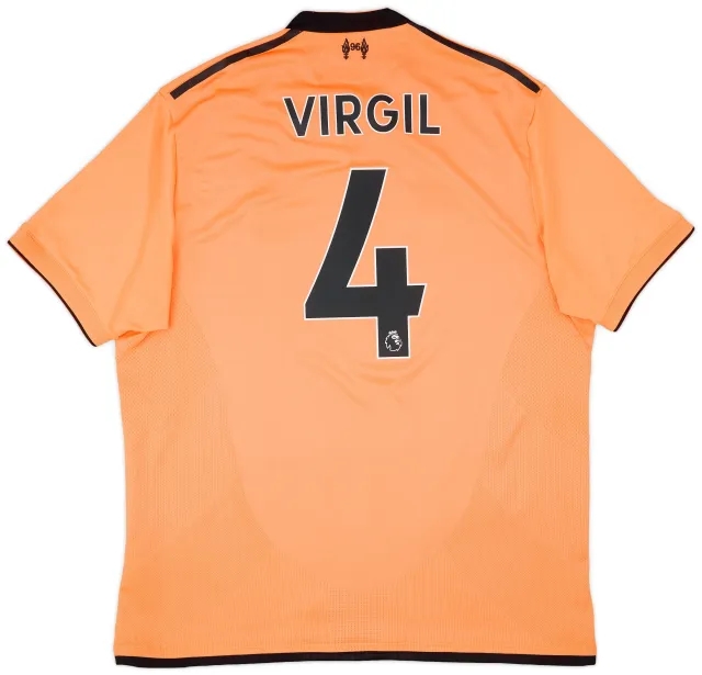 NewBalance 2017-18 Liverpool 125 Years Third Shirt Virgil #4 - 9/10 - (XL)