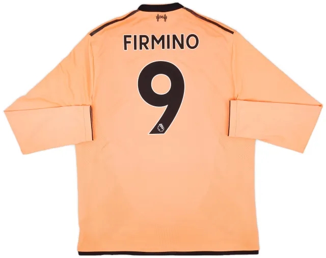 NewBalance 2017-18 Liverpool 125 Years Third L/S Shirt Firmino #9 - 7/10 - (XL)