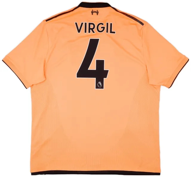 NewBalance 2017-18 Liverpool 125 Years Third Shirt Virgil #4 - 7/10 - (XL)