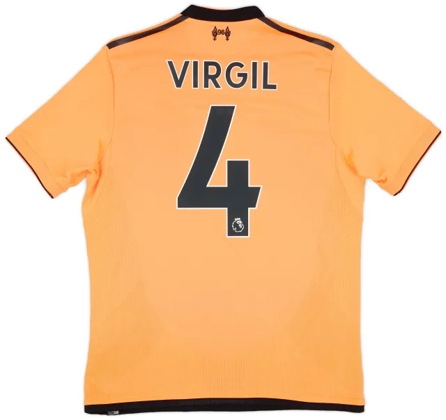 NewBalance 2017-18 Liverpool 125 Years Third Shirt Virgil #4 - 8/10 - (S)