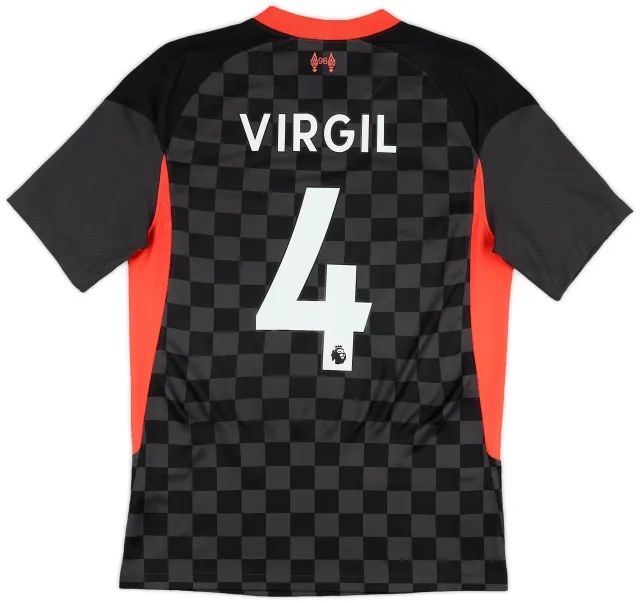 Nike 2020-21 Liverpool Third Shirt Virgil #4 - 9/10 - (S)