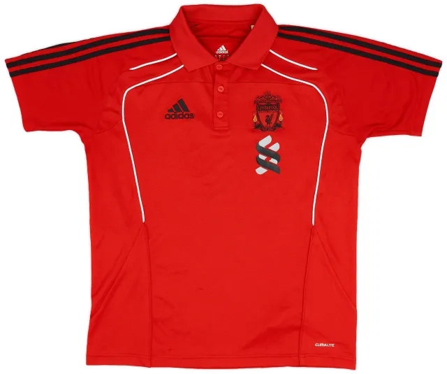 2010-11 Liverpool adidas Polo Shirt - 8/10 - (M/L)