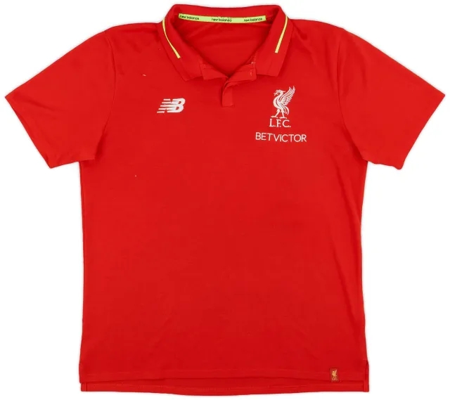 2016-17 Liverpool New Balance Polo Shirt - 8/10 - (L)