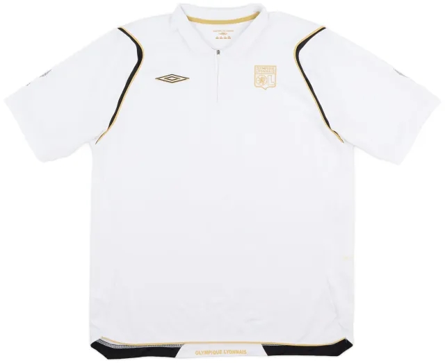 2006-07 Lyon Umbro 1/4 Zip Polo Shirt - 7/10 - (XL)