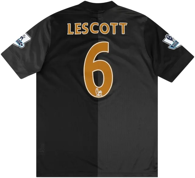 Nike 2013-14 Manchester City Match Issue Away Shirt Lescott #6