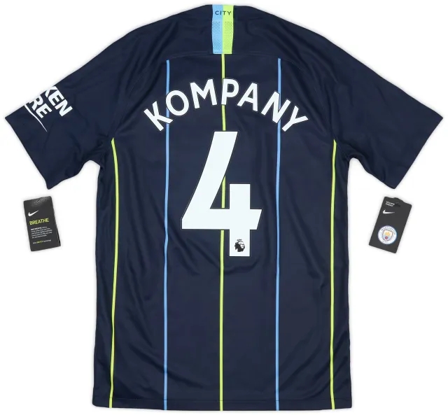 Nike 2018-19 Manchester City Away Shirt Kompany #4 (S)