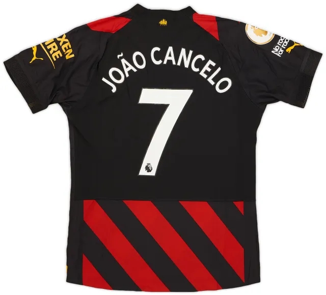 Puma 2022-23 Manchester City Match Issue Away Shirt Joao Cancelo #7