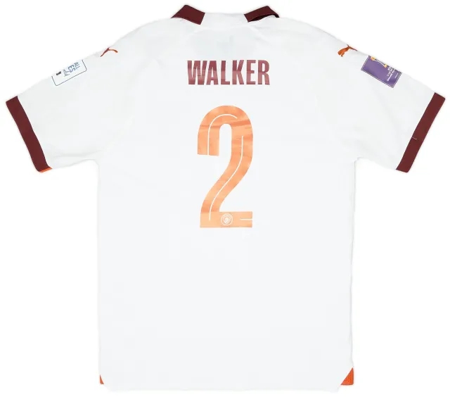 Puma 2023-24 Manchester City Match Issue Club World Cup Away Shirt Walker #2
