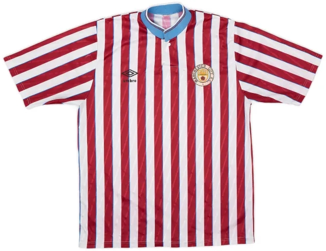 Umbro 1988-90 Manchester City Away Shirt - 6/10 - (M)