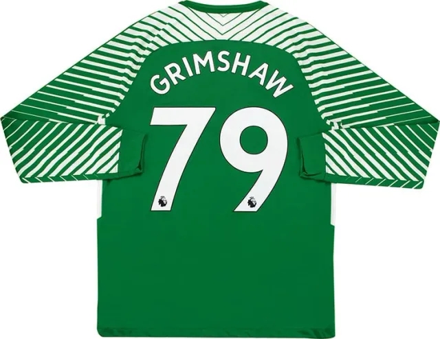 Nike 2017-18 Manchester City Match Issue GK Home Shirt Grimshaw #79 M