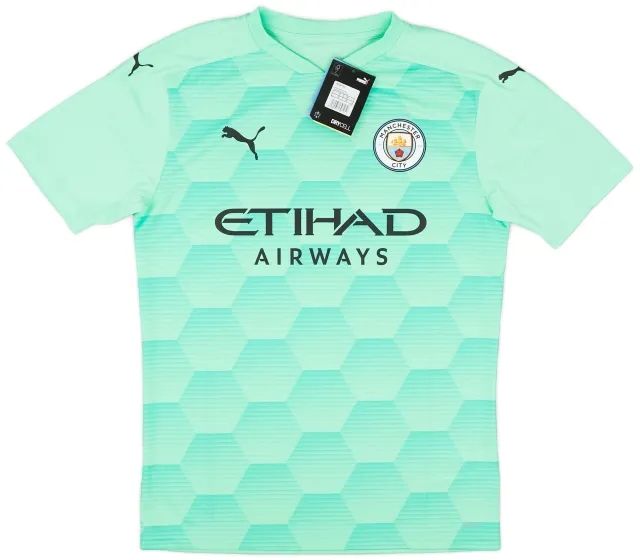 Puma 2020-21 Manchester City Player Issue GK S/S Shirt (M)