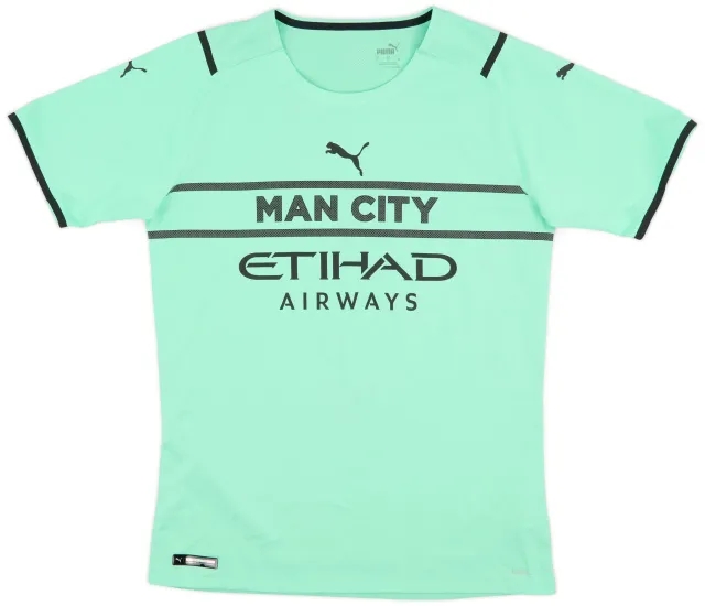 Nike 2021-22 Manchester City Player Issue GK S/S Shirt - 10/10 - (XL)