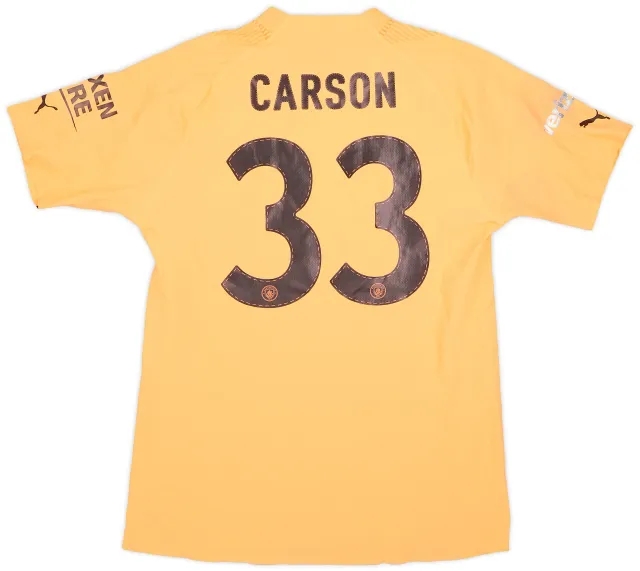 Puma 2022-23 Manchester City Match Issue GK Shirt Carson #33