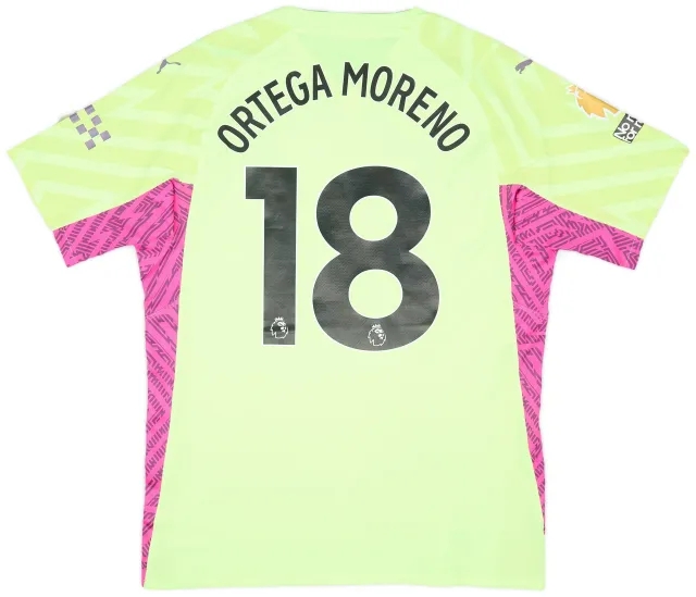 Puma 2023-24 Manchester City Match Issue GK Shirt Ortega Moreno #18