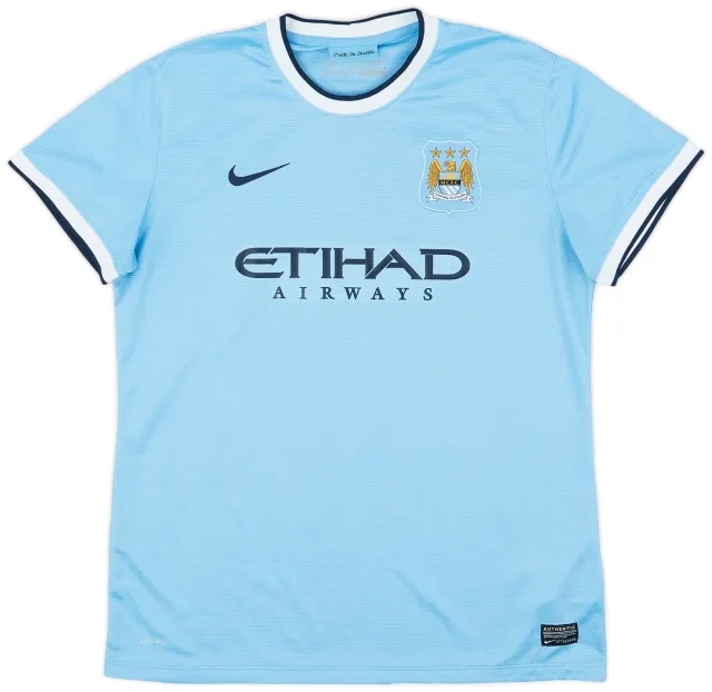 Nike 2013-14 Manchester City Home Shirt - 10/10 - (Women's L)