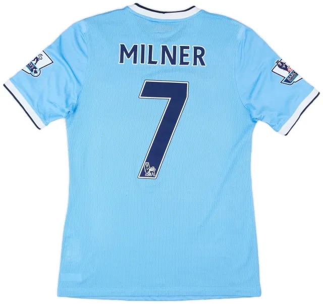 Nike 2013-14 Manchester City Match Issue Home Shirt Milner #7