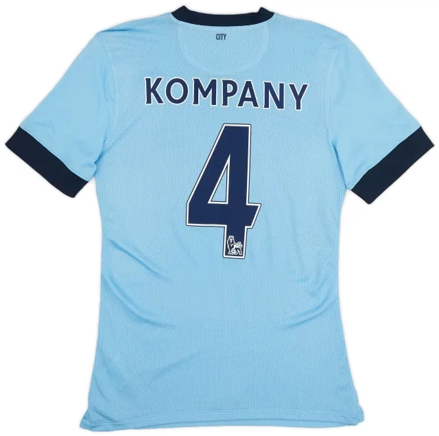 Nike 2014-15 Manchester City Authentic Home Shirt Kompany #4 - 8/10 - (S)