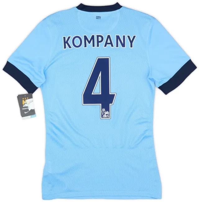 Nike 2014-15 Manchester City Authentic Home Shirt Kompany #4 (S)