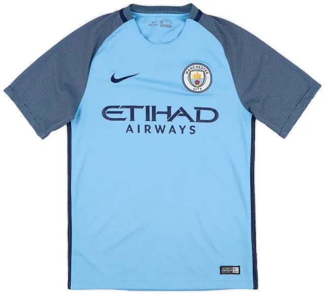 Nike 2016-17 Manchester City Home Shirt - 5/10 - (S)