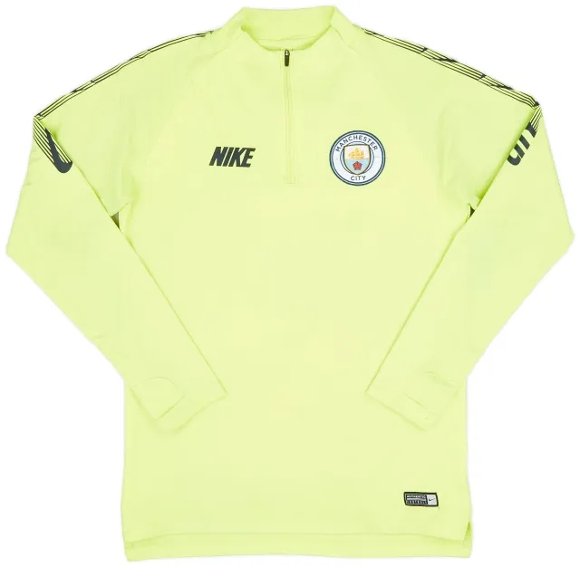 Nike 2018-19 Manchester City 1/4 Zip Training Top - 7/10 - (S)