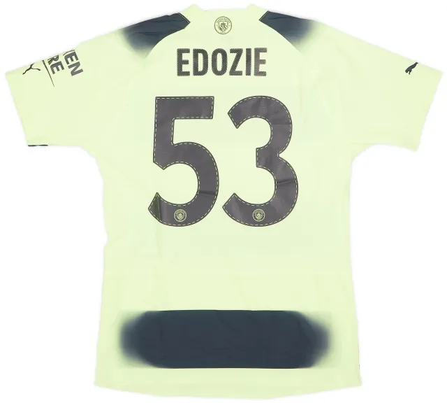 Puma 2022-23 Manchester City Match Issue FA Cup Third Shirt Edozie #53