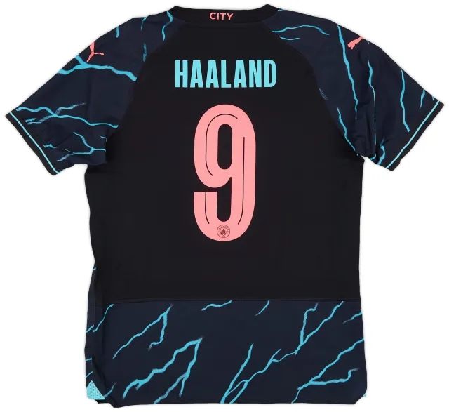 Puma 2023-24 Manchester City Authentic Third Shirt Haaland #9 (M)