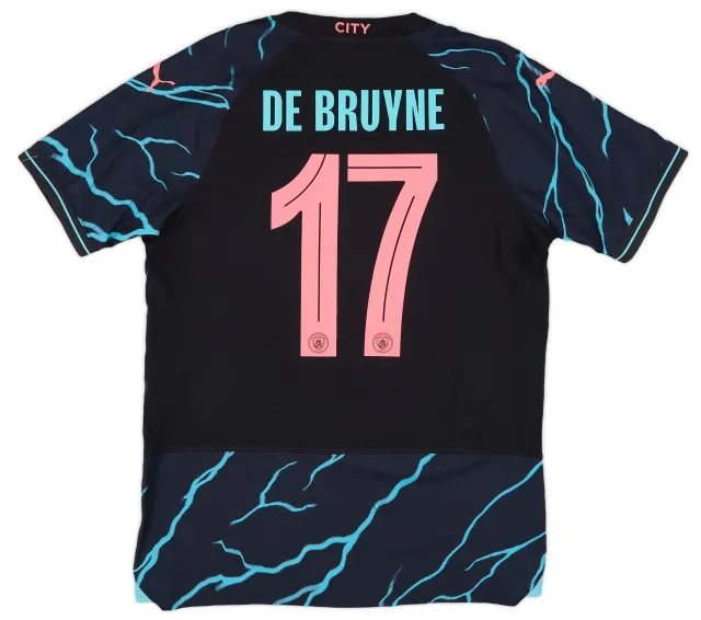Puma 2023-24 Manchester City Authentic Third Shirt De Bruyne #17 (S)