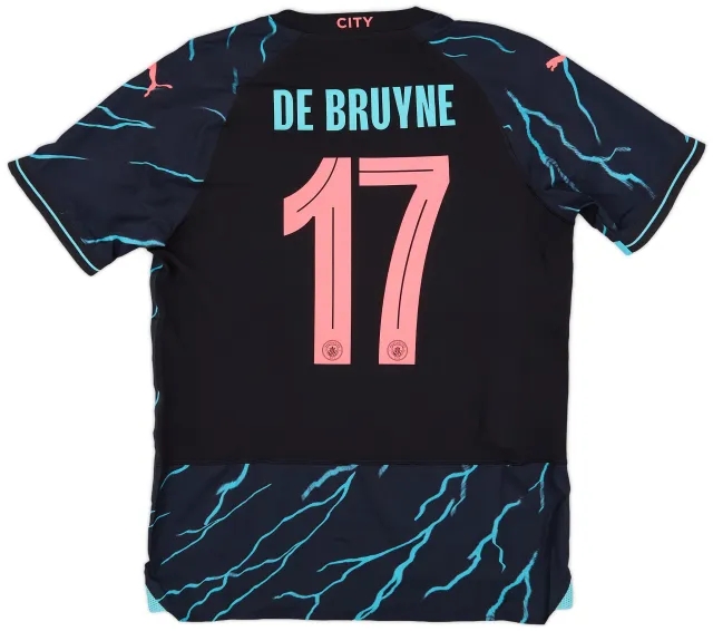 Puma 2023-24 Manchester City Authentic Third Shirt DeBruyne #17 (M)