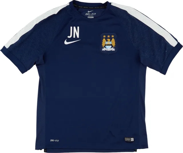 Nike 2014-15 Manchester City Staff Issue Training Shirt (JN) - 9/10 - (M)