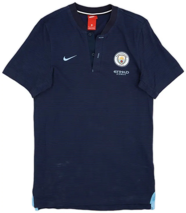 2017-18 Manchester City Nike Polo Shirt - 6/10 - (S)