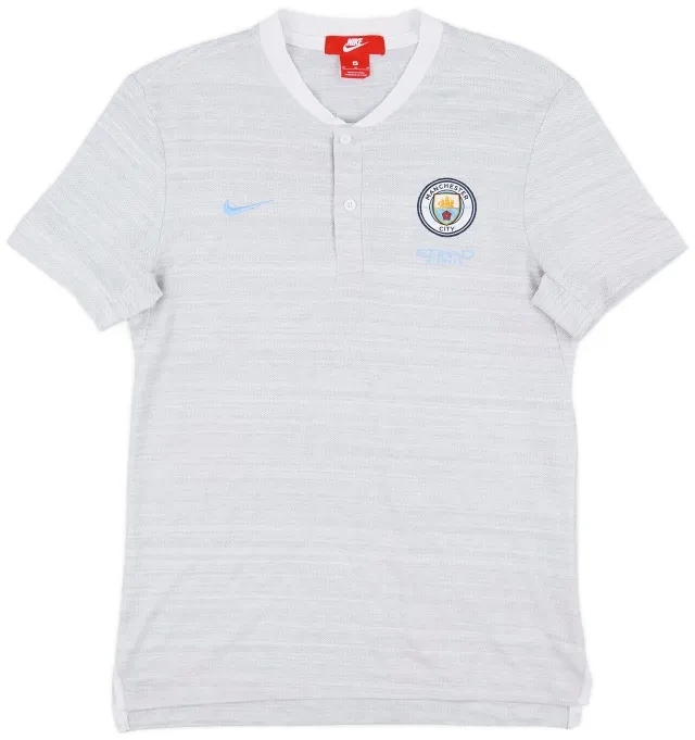 2018-19 Manchester City Nike Polo Shirt - 8/10 - (M)